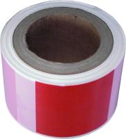 Лента д/ограждений красно-белая L-OGR RW