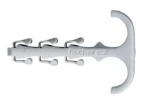 Скоба двухсторонняя нейлоновая для труб и кабелей SF-ZS