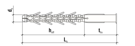 Дюбель рамный WK KPR