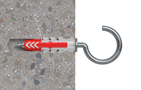 Универсальный дюбель DRHK c саморезом с крюком DUOPOWER RHKR
