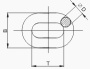 Цепь короткозвенная DIN 766 SLC