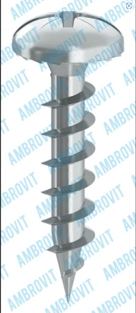 Шуруп для ДСП с полукруглой головкой, PZ (цинк) SHDP