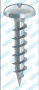 Шуруп для ДСП с полукруглой головкой, PZ (цинк) SHDP