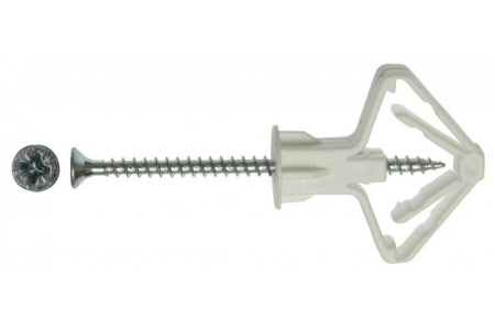 Дюбель бабочка д/гипсокартона с шурупом TNF-WS