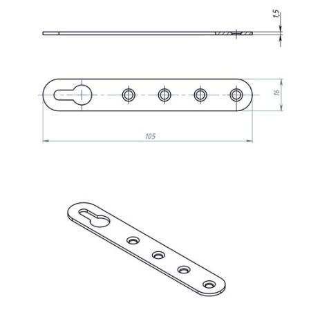 Подвеска мебельная M PMB