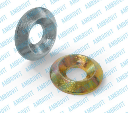 Шайба д/саморезов коническая желтый цинк CWKonY