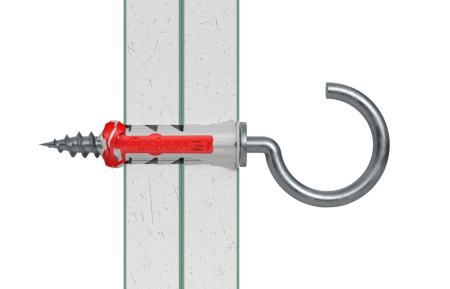 Универсальный дюбель DRHK c саморезом с крюком DUOPOWER RHKR