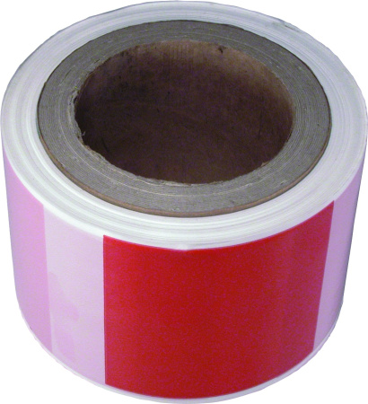 Лента д/ограждений красно-белая L-OGR RW