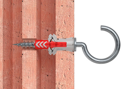 Универсальный дюбель DRHK c саморезом с крюком DUOPOWER RHKR